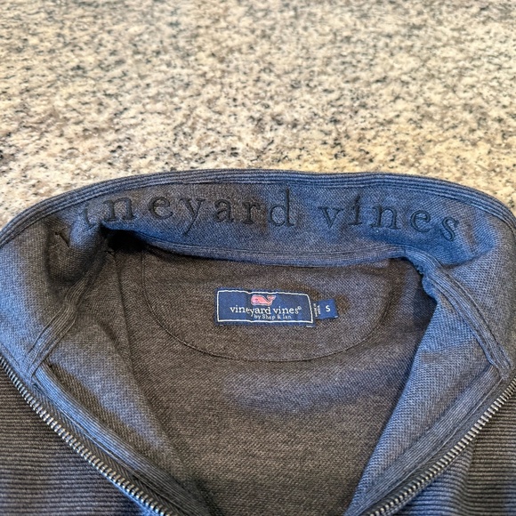 Vineyard Vines Saltwater Quarter Zip Jet Black - Small - Picture 3 of 6